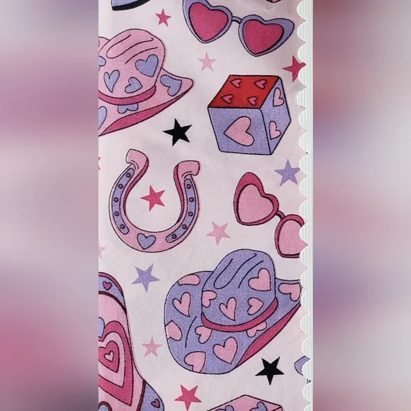 Pink Cowgirl 3-Piece Bed Sheet Set TWIN Coastal Cowgirl Western Girly - Picture 4 of 6